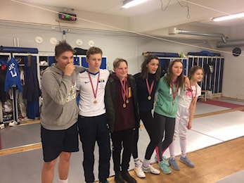 Stor innsats fra de yngste på Vårstøtet i fektesalen - Se resultater her.